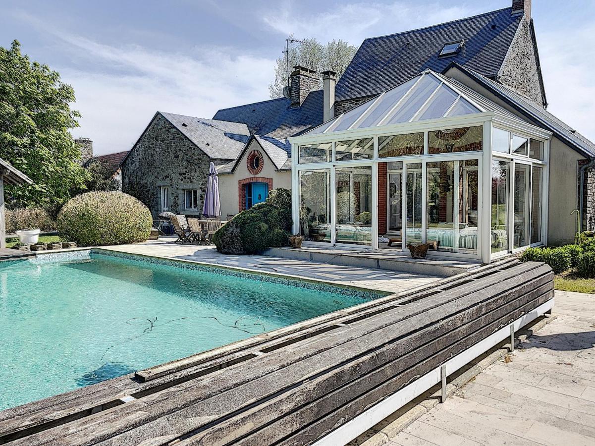 Gite De Charme "La Maison Saint-Leonard" Avec Piscine, Spa, Vue Sur Le Mont Saint-Michel Vains Экстерьер фото